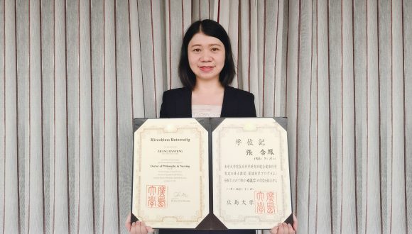 日中笹川医学奖学金项目攻读学位型研究员取得了广岛大学博士学位！