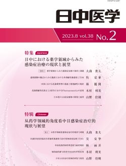 协会期刊《日中医学》Vol.38 No.2《特辑：从药学领域的角度看中日感染症治疗的现状与展望》已发行