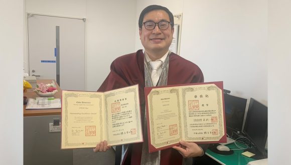 日中笹川医学奨学金制度＜学位取得コース＞研究者が千葉大学で博士号取得！